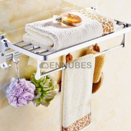 Estante de Baño Toallero de Inodoro Doble Capa Plegable