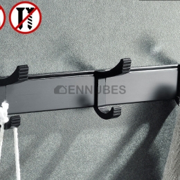 Perchero de Aluminio No Perforar en Baño y Domitorio