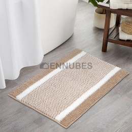 Alfombra de Chenilla con Rayas Florales