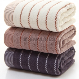 Toalla Grande Suave y Gruesa con Diseño de Ondas Lisas