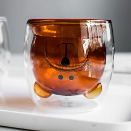 Taza de Oso de Doble Vidrio Resistente al Calor