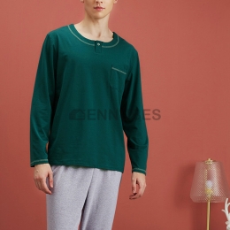 Pijamas Hombre Otoño Con Cuello Redondo