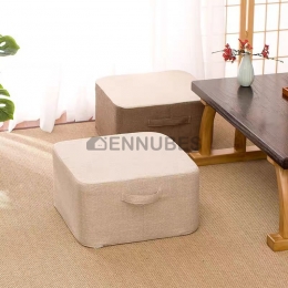 Cojín Extraíble de Lino Cojín de Tela Suelo