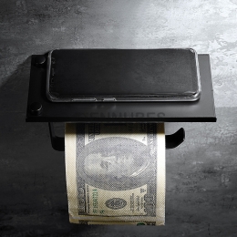 Caja de Pañuelos de Aluminio Negra No Perforada