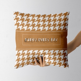 Cojín Decorativo de Enrejado Digital Simple de Algodón Nórdico