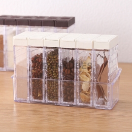 Caja de Condimentos Transparente con Base