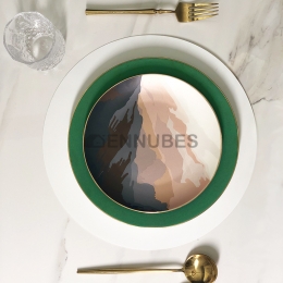 Plato de Cerámica Mate de la Serie Mountain