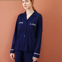 Pijamas Mujeres Camisero Fibra