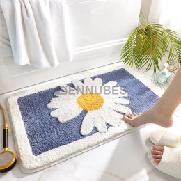 Alfombra de Baño Flocada Espesada Casera Fresca Pequeña