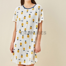 Pijamas Mujeres Estampado Piñas Camisón