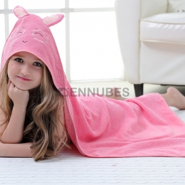 Toalla de Baño de Dibujos Animados con Color Puro para Niños