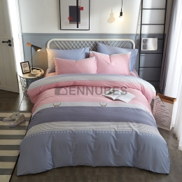 Funda Nórdica de 100% Algodón con Raya Mediterránea