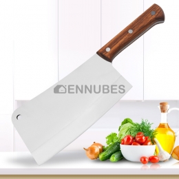 Cuchillo de Cocina Afilado Mango de Madera Acero Inoxidable