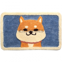 Alfombra Lavable de Flocado de Dibujos Animados para Baño Doméstico
