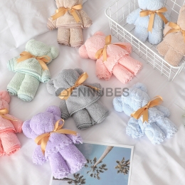 Toalla de Lana de Coral Superfina con Forma de Oso