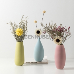 Jarrón de Cerámica Minimalista de Estilo Nórdico