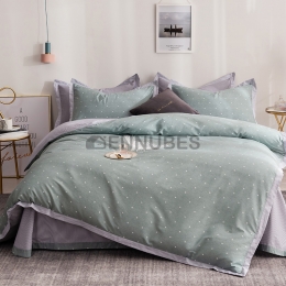 Funda Nórdica de 100% Algodón con Color Puro Mediterráneo