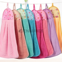 Toalla de Mano de Lana de Coral con Dibujos Animados