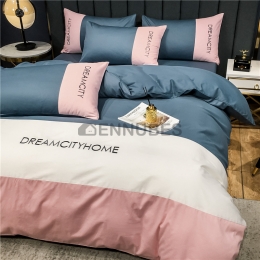 Funda Nórdico Puro Algodón Sábana Coincidencia de Color