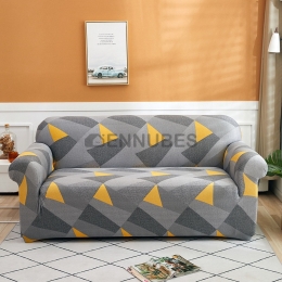 Funda de Sofá Antiincrustante Gris Amarillo Nórdico
