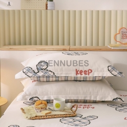 Funda de Almohada Doble de Algodón