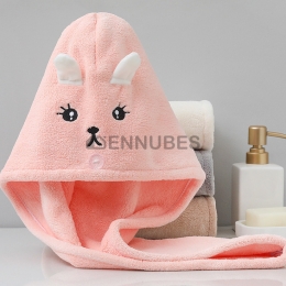 Toalla para Secador de Pelo con Bordado de Triángulo de Coral