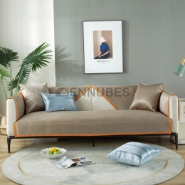 Cojín de Sofá Moderno y Minimalista de Borde Ancho en Jacquard