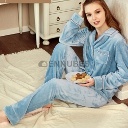 Pijamas Camisero Mujeres Franela