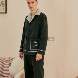 Pijamas Invierno Camisero Hombres Traje