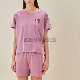 Pijamas Mujeres Estampado Conejo Verano