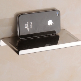 Sin Perforación de Acero Inoxidable Soporte de Teléfono y Papel