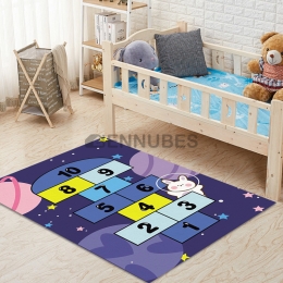 Alfombra Antideslizante Lavable de Rayuela para Bebés