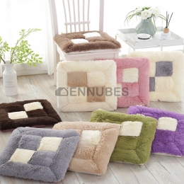 Cojín de Silla de Invierno de Felpa Gruesa