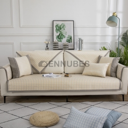 Cojín de Sofá Minimalista de Cinco Colores para el Verano con Cuadro