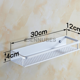 Estantería de Pared para Baño de Un Piso Sin Perforaciones