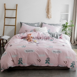 Funda Nórdica de 100% Algodón con Mediterránea Planta