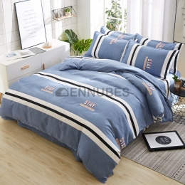 Funda Nórdica Cepillada Pieza Única Algodón Ropa de Cama Engrosada