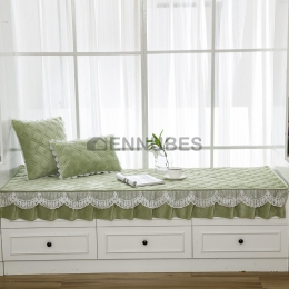 Cojín de Ventana de Terciopelo Cristalino Cojín de Balcón