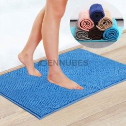 Alfombra Absorbente Antideslizante de Chenilla de Color Sólido