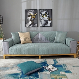 Cojín de Sofá Nórdico Minimalista de Verano de Color Sólido y Transpirable