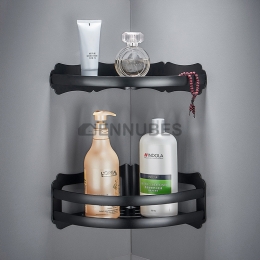 Estantería de Aluminio para Montaje en Pared de Baño sin Agujeros