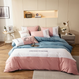 Funda Nórdica con Dos Colores Combinados