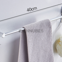 Espacio Aluminio Baño Toallero de Pared Sin Agujero