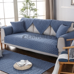 Funda de Sofá de Combinación Antideslizante Simple de Color Puro