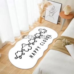 Alfombra Antideslizante Lavable Blanca para Bebé