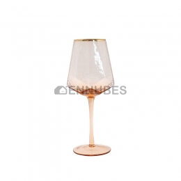 Copa de Borde Dorado Geométrico