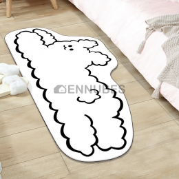 Alfombra Lavable Antideslizante Suave de Animal Dibujos Animados para Bebé