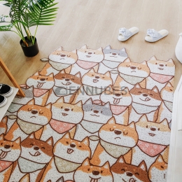 Alfombra Lavable Antideslizante de Perros de Dibujos Animados para Bebé