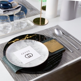 Dorada Plato Llano Colgante Decoración Mate Cerámica Luna