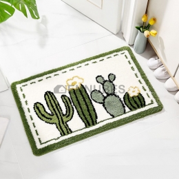Alfombra Lavable Antideslizante de Cactus para Bebé